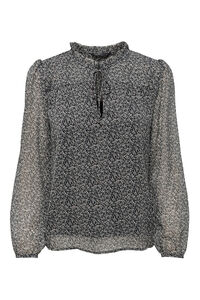 Only Blusa de gasa estampada