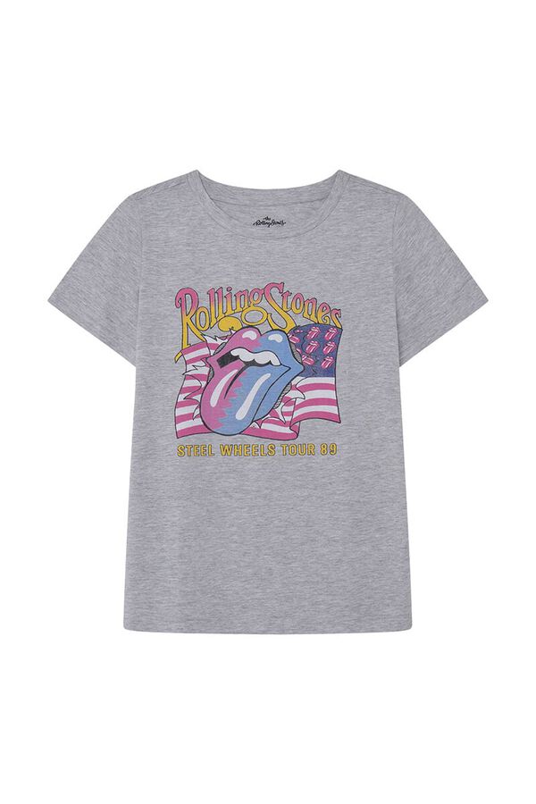 Springfield T-Shirt „Rolling Stones“ grau