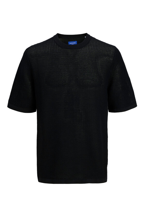 Jack & Jones Camiseta de malha com caimento relaxado preto