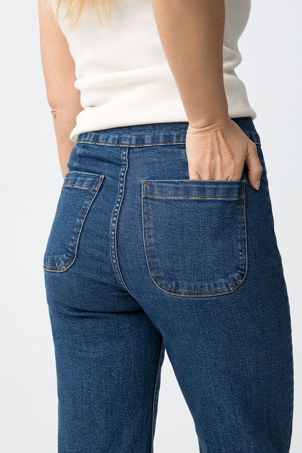 Tiffosi Olivia straight-leg jeans Plava