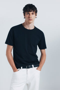 Springfield Camiseta b&aacute;sica algod&oacute;n lycra negro
