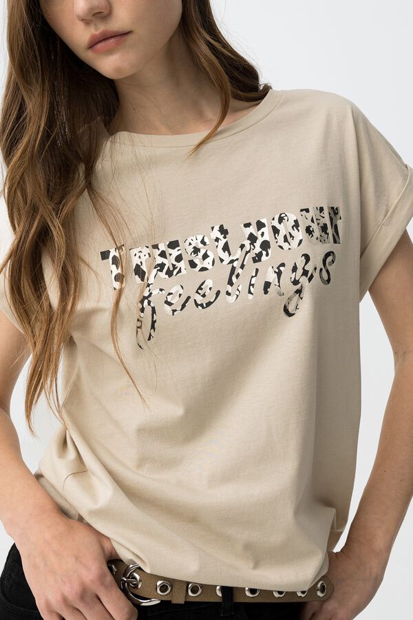 Tiffosi Printed T-shirt marron