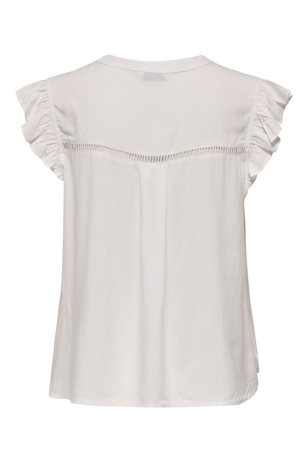 Only Sleeveless blouse blanc