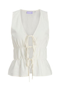 Jack & Jones Top lino escote pico