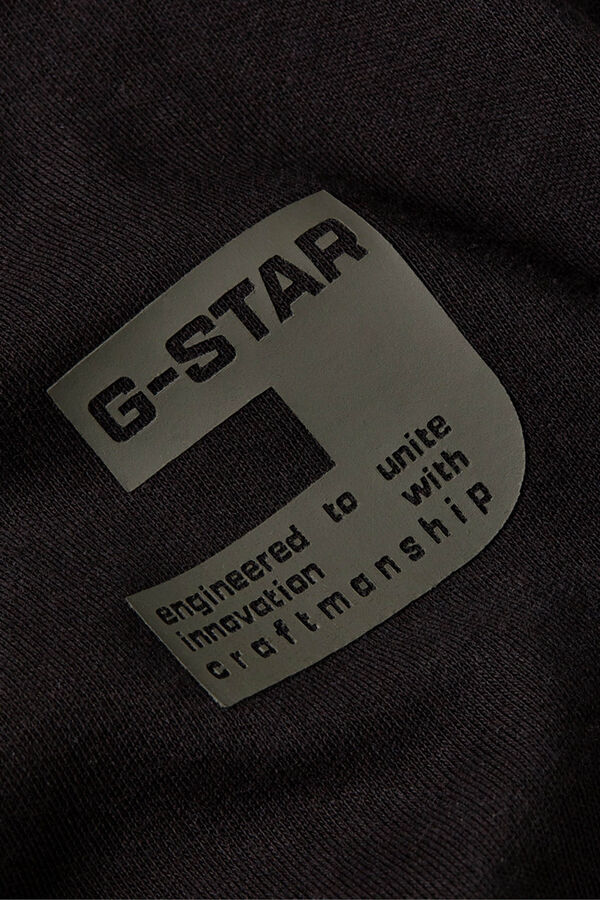 G-STAR Camiseta de manga corta y corte recto negro