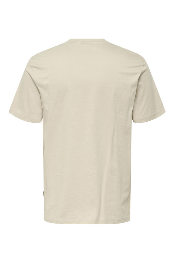 Only & Sons Camiseta dibujo frontal gris