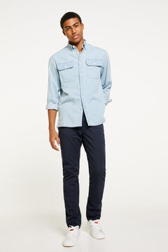 Springfield Coloured slim fit 5-pocket lightweight jeans navy