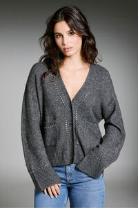 Only Strickjacke mit Nietendetail