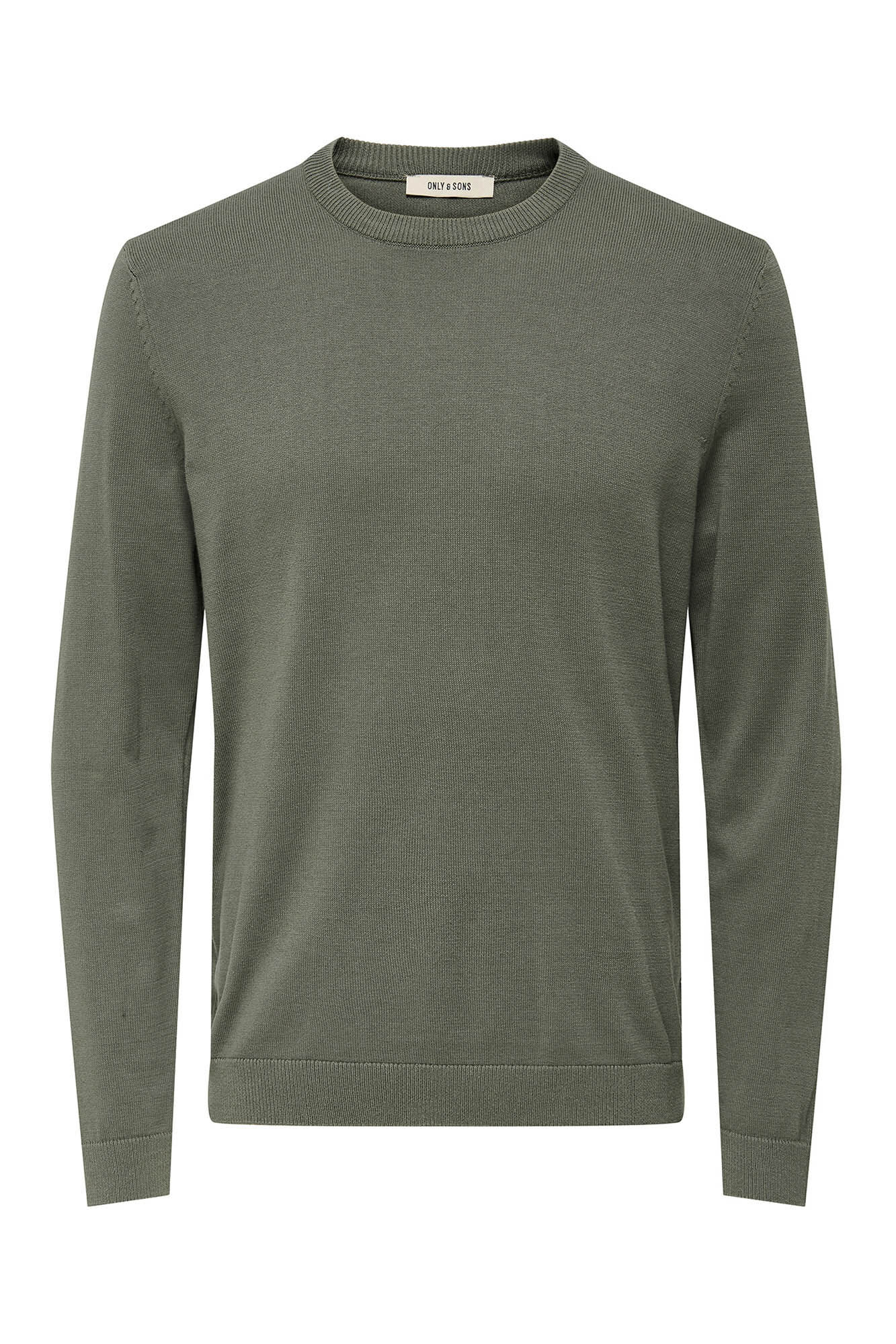 Only & Sons Su&eacute;ter liso de gola redonda