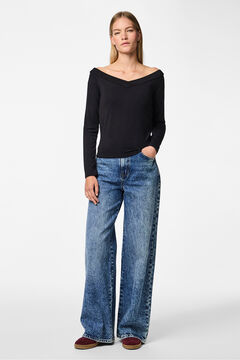 Pieces T-shirt manga comprida