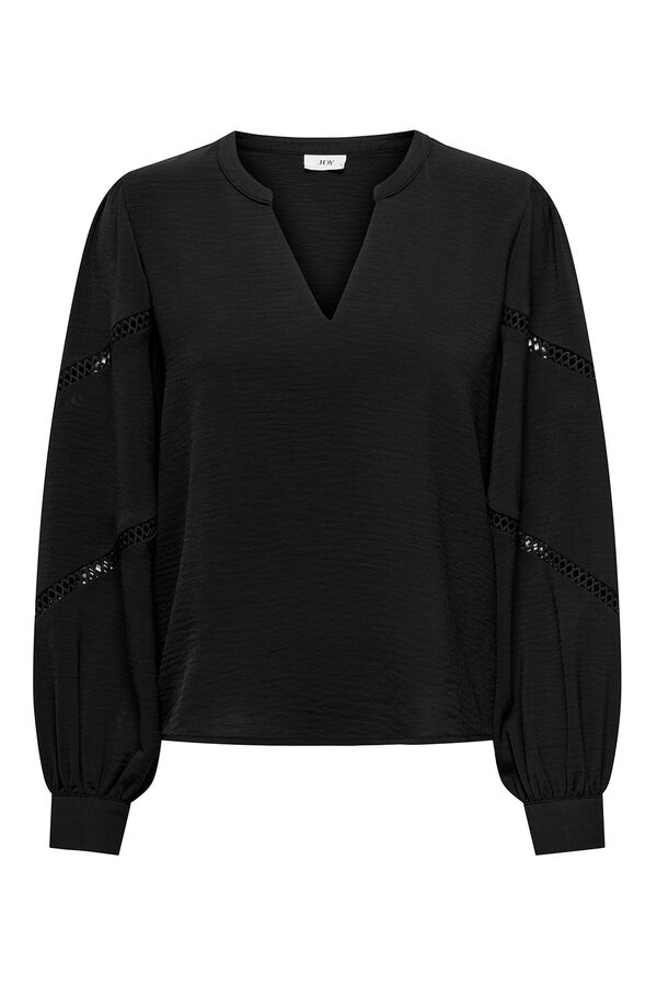 JDY Langärmelig Bluse Schwarz
