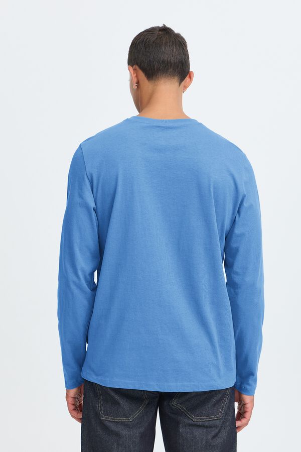 Blend Cotton long sleeve T-shirt turquoise