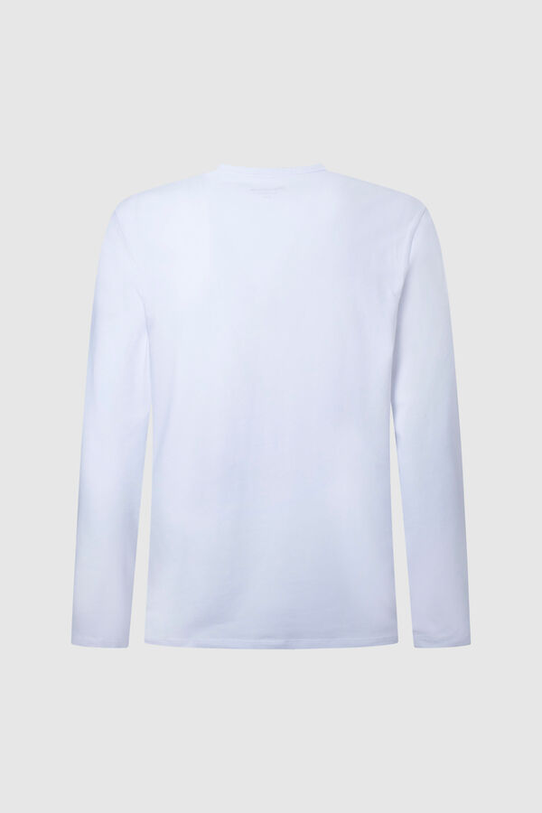 Pepe Jeans Fitted long sleeve T-shirt white