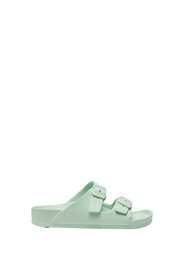 Only Flat sandal green