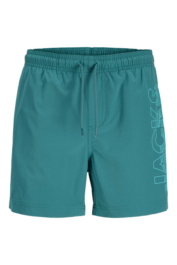 Jack & Jones Junior Logo regular swimwear blue