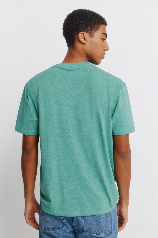 Springfield Viscose basic T-shirt green