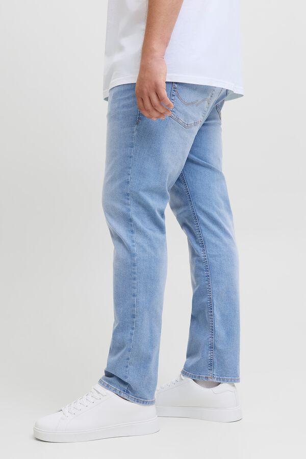 Jack & Jones PLUS Vaquero slim cinco bolsillos azul