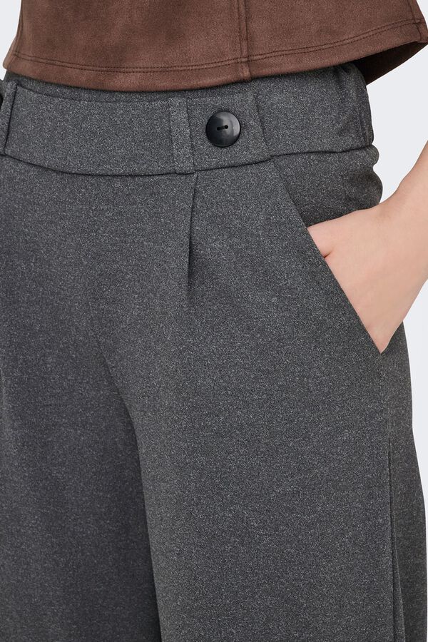 JDY Pantal&oacute;n largo wideleg gris