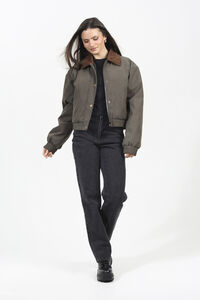 Brave Soul Chaqueta bomber con cuello pana