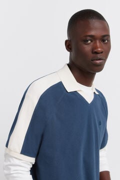 Springfield Majica polo od pikea sportska kontrastna regular fit