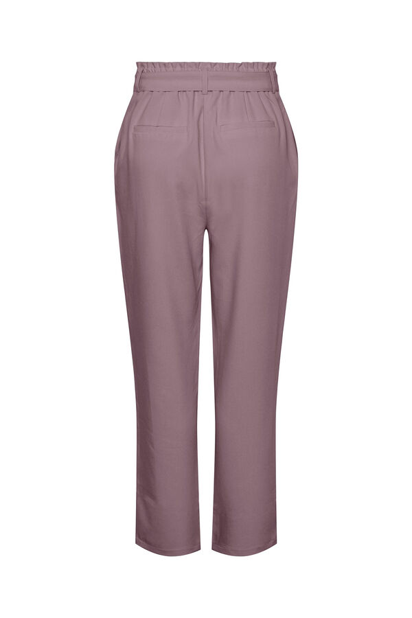 Springfield High waist straight trousers purple