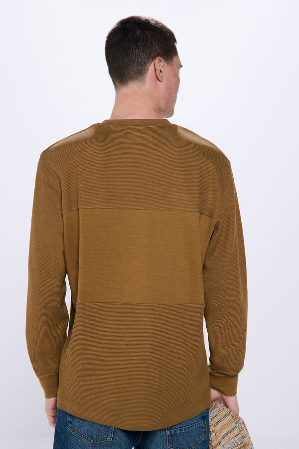 Springfield Cut long sleeve t-shirt beige