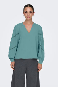 JDY Blusa manga larga bordada