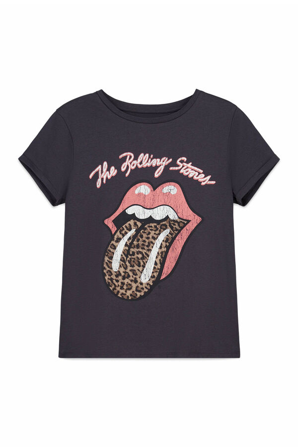 Springfield Camiseta manga corta "Pink panther" gris