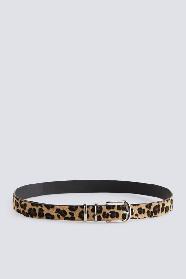 Springfield Animal print belt nude