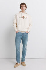 Springfield medium wash overdyed skinny fit jeans blue