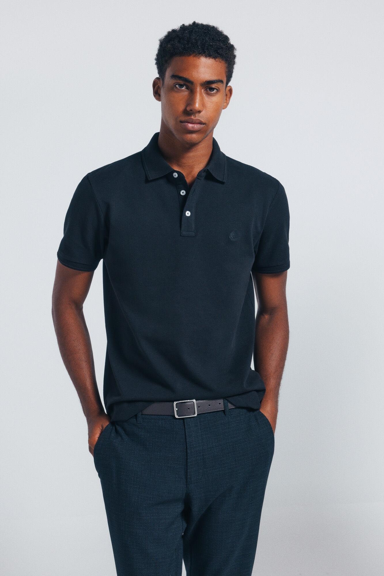 Springfield Slim fit piqu&eacute; polo shirt