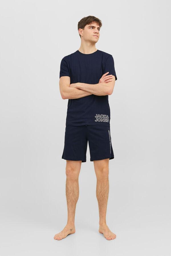 Springfield Pyjamas with shorts and short-sleeved top  tamno plava