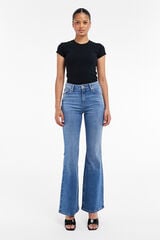 Topshop Jeans flared fit azul