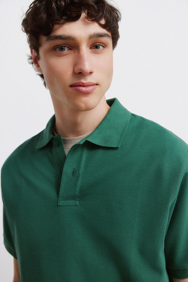 Springfield Polo estructura regular fit verde