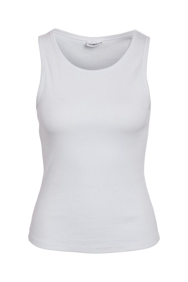 Noisy May Basic racerback vest top white