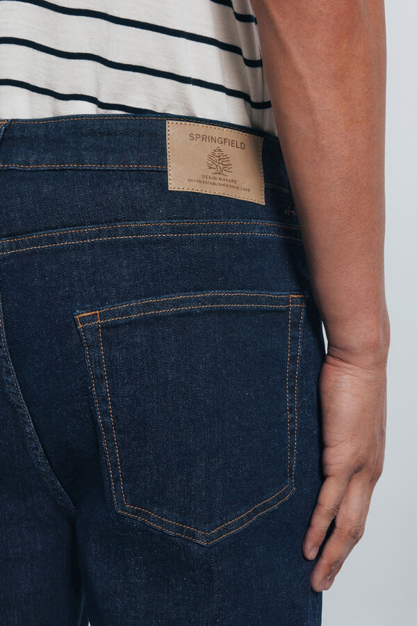 Springfield Slim fit desized jeans blue