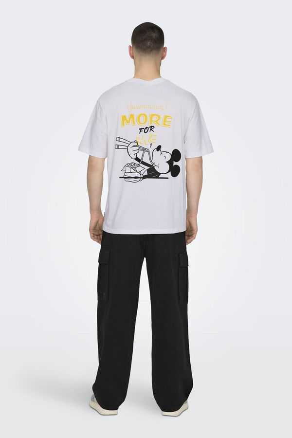 Springfield T-Shirt Disney Mickey blanco