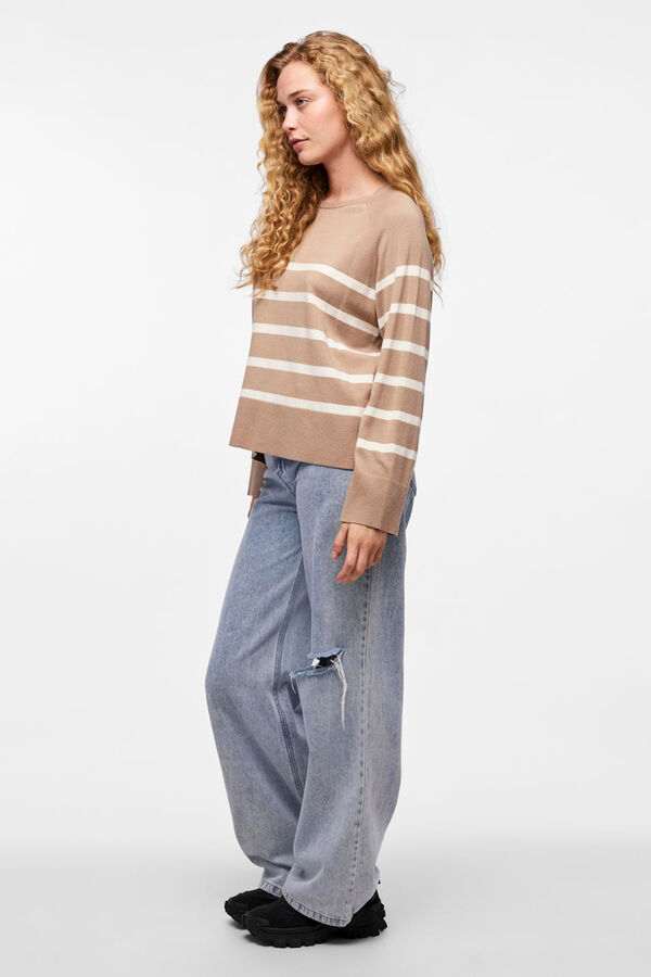 Pieces Knit jumper nude