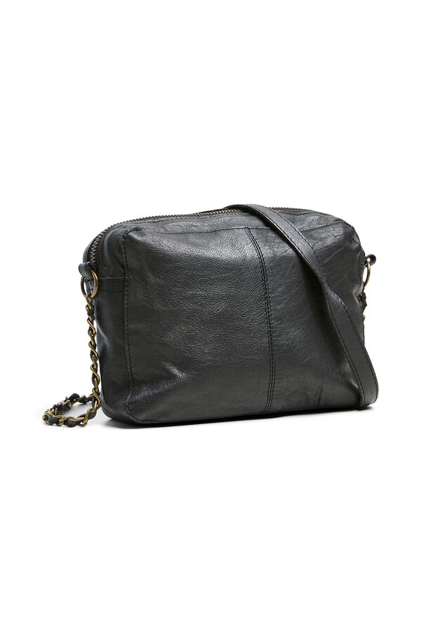 Pieces Bolso bandolera 100% piel negro