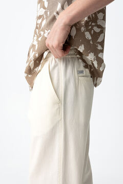 Tiffosi Cal&ccedil;as efeito linho relaxed