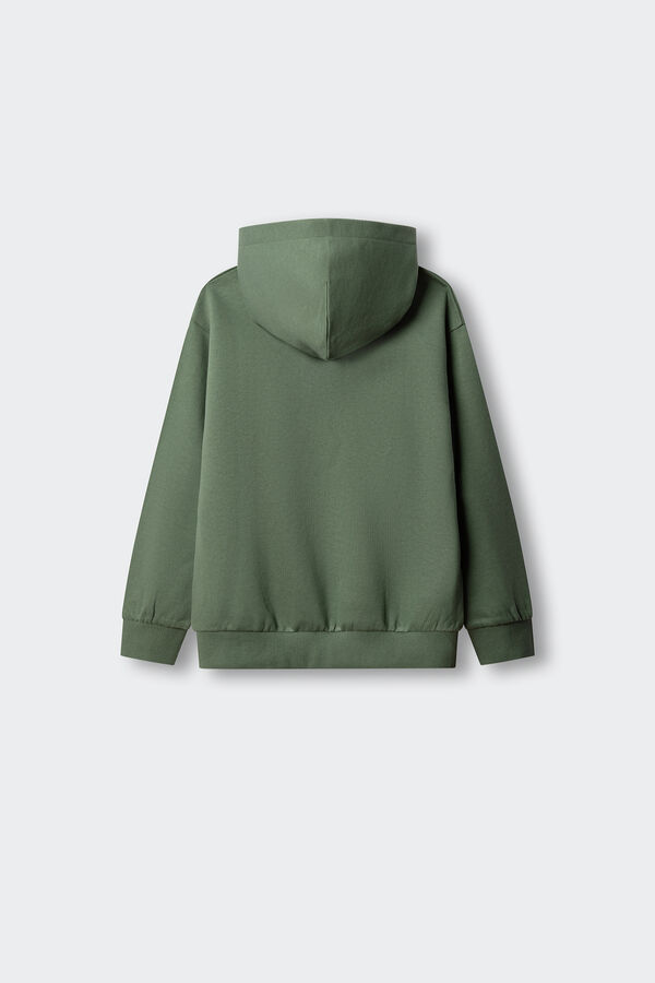 Springfield Kids Sudadera basica abierta ni&ntilde;o verde