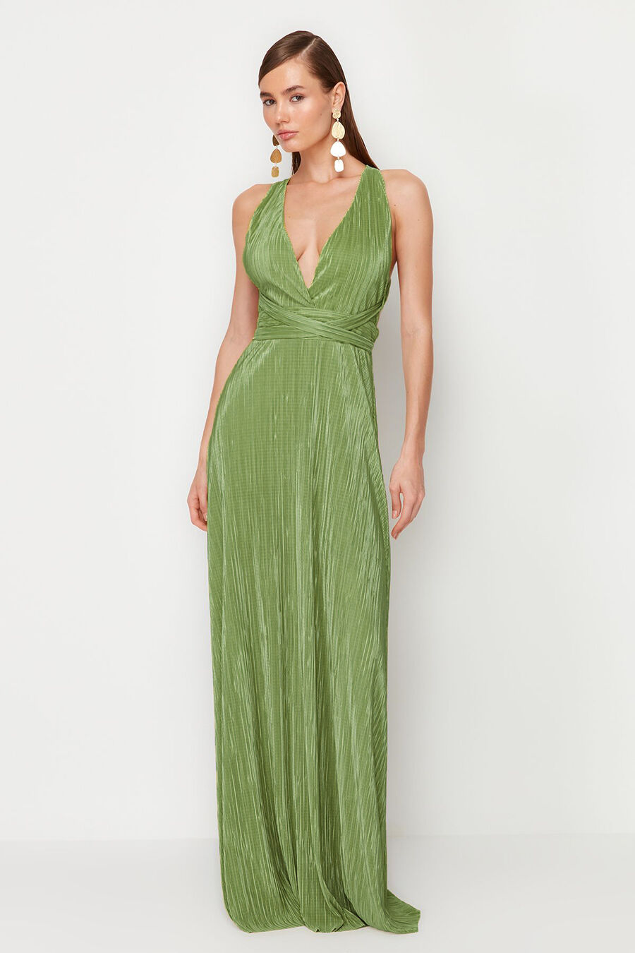 Vestido espalda abierta cruzada