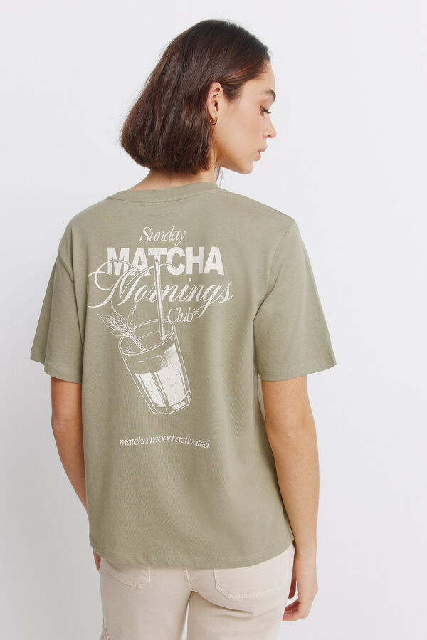 Springfield Short-sleeved T-shirt Le caf&eacute; beige