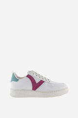 Springfield Colour And Faux Leather Madrid Trainers piros