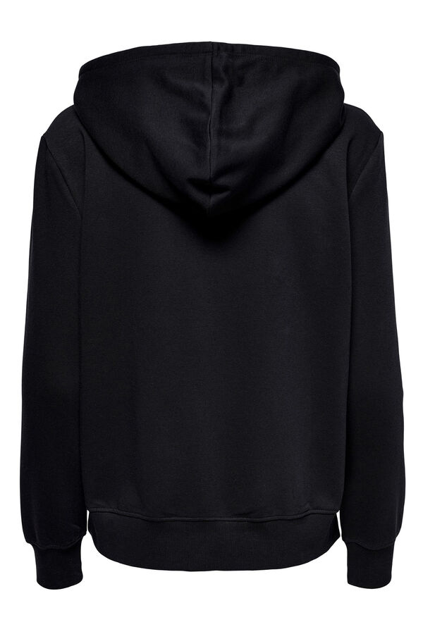 Springfield Hoodie with front print. black