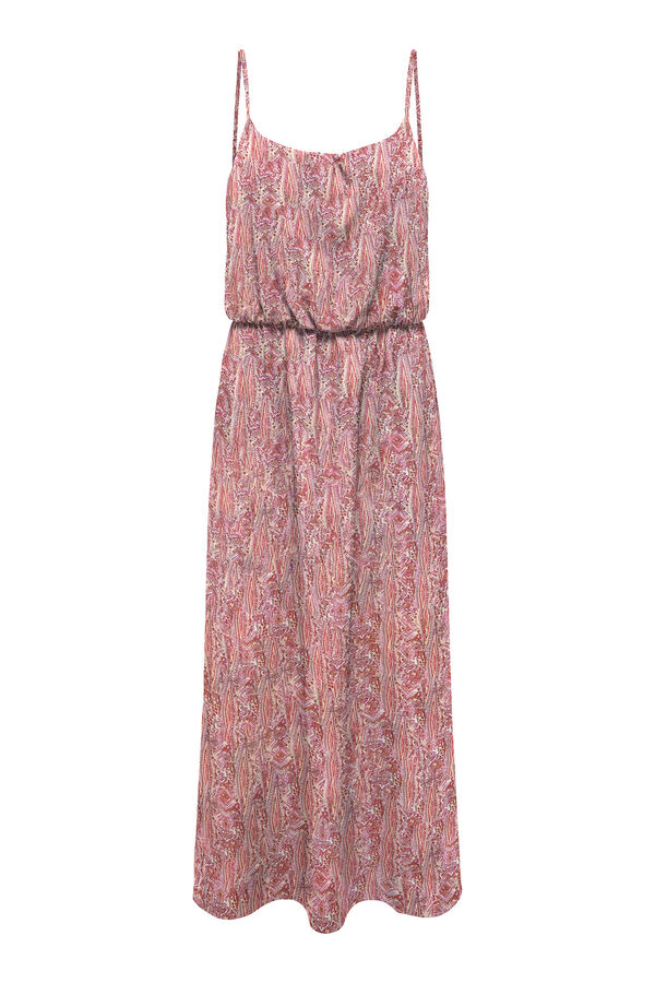 Only Vestido longo com al&ccedil;as ajust&aacute;veis rosa
