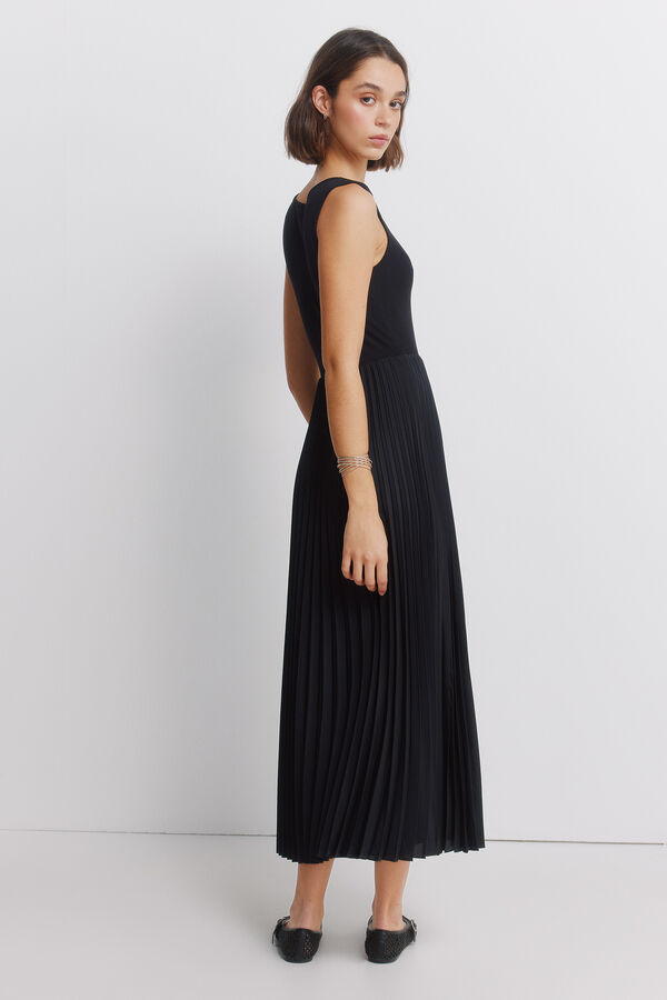 Springfield Haljina od dva materijala Crna