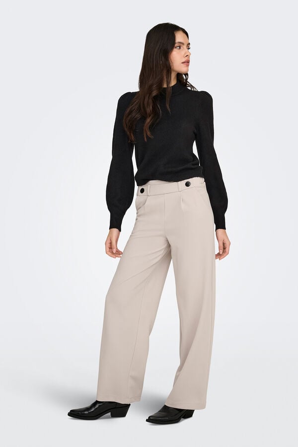 JDY Camisola gola alta preto