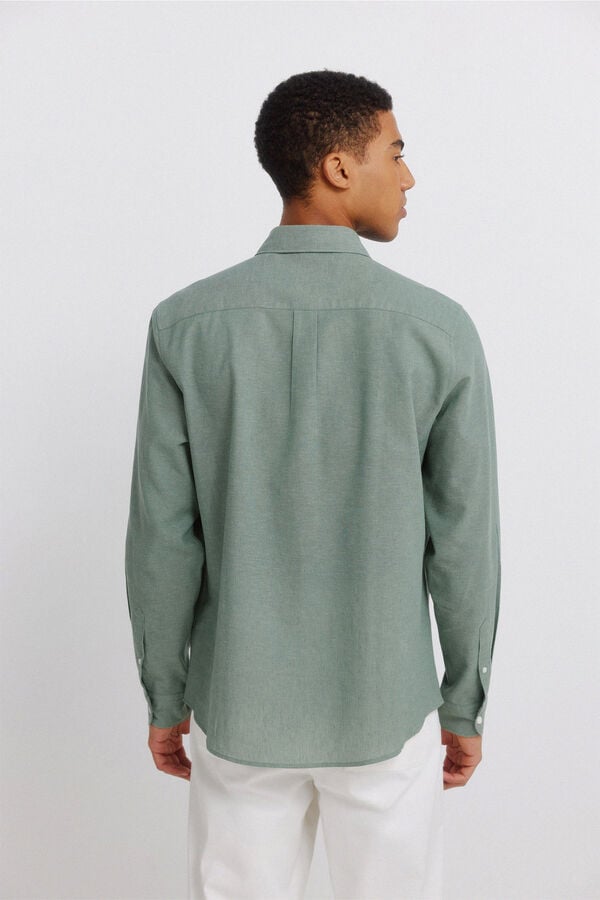 Springfield Linen shirt green