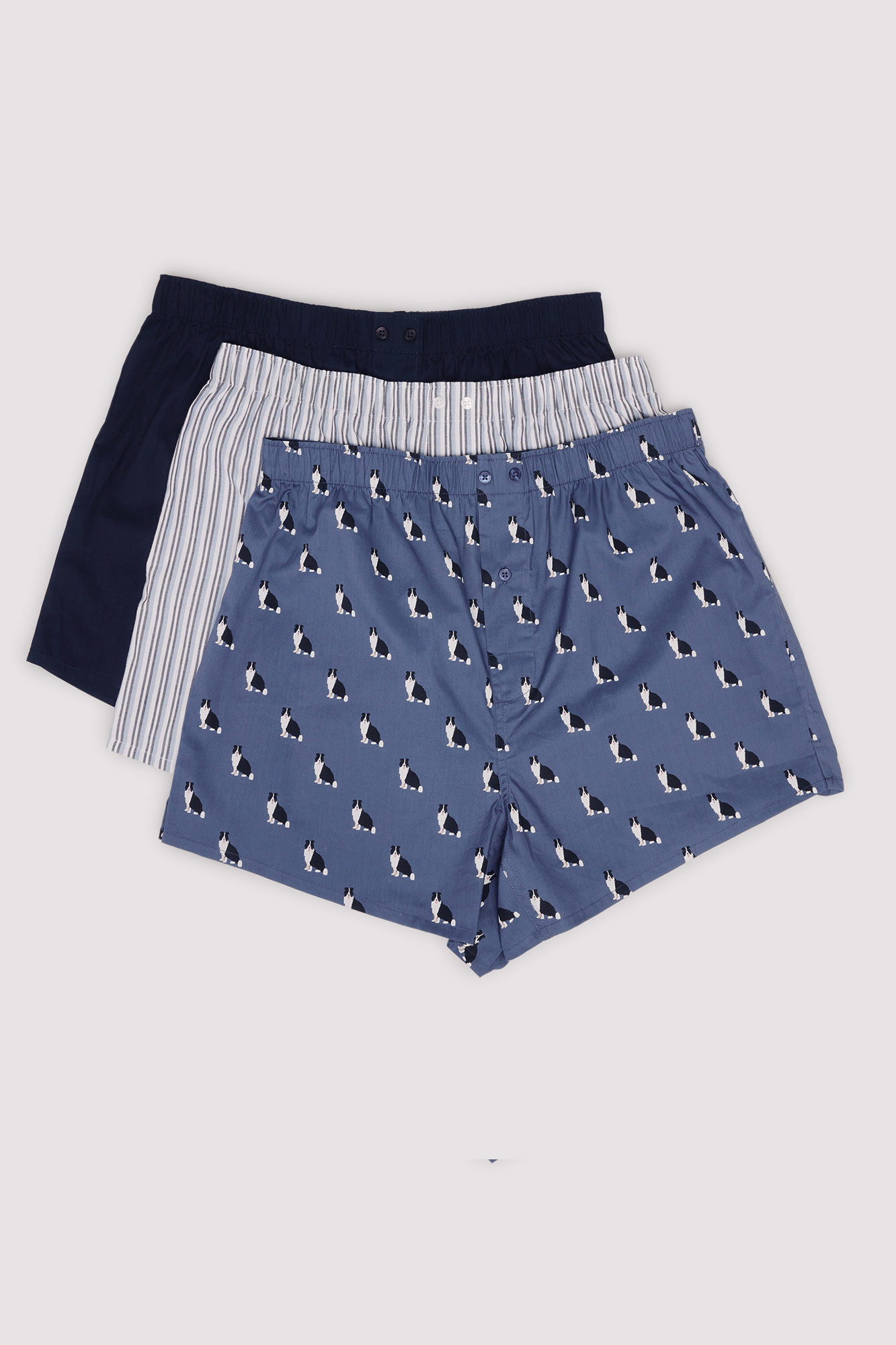Springfield Pack of 3 printed poplin boxers